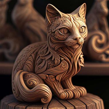 3D model Suphalak cat (STL)